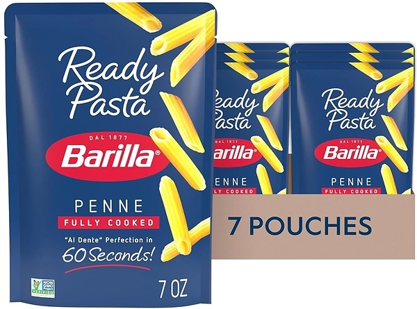 Barilla Ready Pasta, Penne, 7 oz. Pouch (pack of 7)