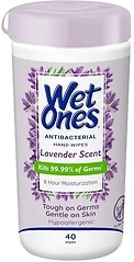 Wet Ones Antibacterial Hand Wipes, Lavender, 40 ct. Canister
