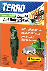TERRO Liquid Ant Baits - Outdoor Ready-to-Use Ant Traps, Pack of 8