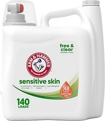 Arm & Hammer Sensitive Skin Free & Clear Liquid Laundry Detergent, 140 oz