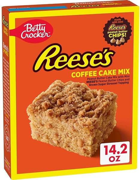 Betty Crocker REESE'S Peanut Butter Coffee Cake Mix with Brown Sugar, 14.2 oz