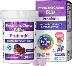 Physician's CHOICE Probiotics for Kids - 7 Strains, Prebiotics, Vitamins & Minerals