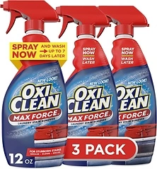 OxiClean Max Force Laundry Stain Remover Spray, 12 Fl. Oz, 3-Pack