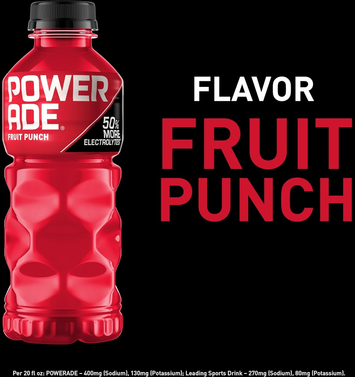 Amazon Deal on POWERADE Sports Drink Fruit Punch, 20 Ounce (Pack of 24