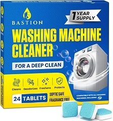 Washing Machine Cleaner Tablets, 24 Pack, Powerful Descaler, Deep Cleaning