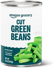 Amazon Grocery, Cut Green Beans, 14.5 Oz