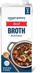 Amazon Grocery, Beef Broth, 32 Oz