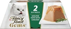 Fancy Feast Gems Cat Food Mousse With Chicken and Savory Gravy, 8 Pack, 4 oz. Boxes