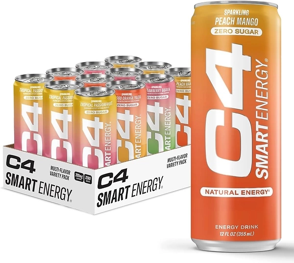 Cellucor C4 Smart Energy Drinks Variety Pack, Sugar Free, 12 Pack