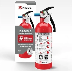 Kidde Basic Fire Extinguisher for Home, Office, Residential, Single-Use