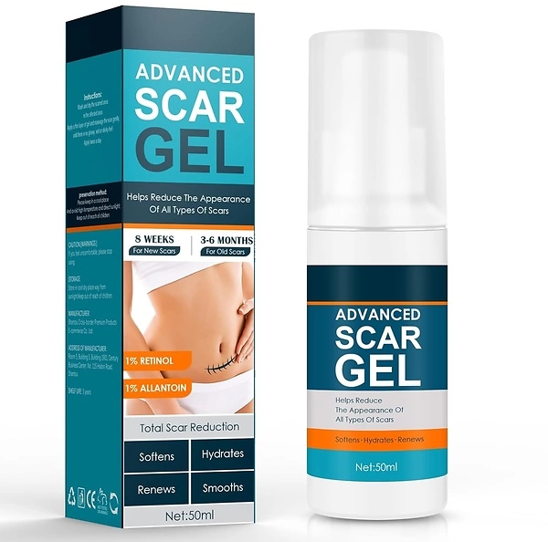 Gowgaw Scar Gel, Scar Cream, Advance Scar Gel for Surgical Scars, Face, Body, Leg, Burns, Acene, C-Section, Stretch Marks, Keloids, Scar Treatments fo...