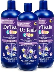 Dr Teal's Kids 3-in-1 Sleep Bath: Bubble Bath, Body Wash & Shampoo, 20 fl oz, 3 Pack