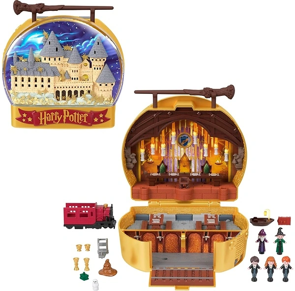 Polly Pocket Harry Potter Compact Playset with 5 Character Dolls & 11 Accessories