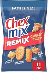 Chex Mix Snack Mix, Remix Cheesy Pizza, Savory Snack Bag, 11 oz