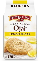 Pepperidge Farm Soft Baked Ojai Lemon Sugar Cookies, 8.6 Oz Bag (8 Cookies)