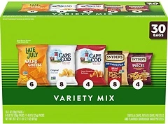 Snyder's of Hanover, Cape Cod and Late July Snacks Variety Pack, 30 Count Snack Bags