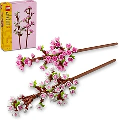 LEGO Cherry Blossom Building Toy, Ages 8+, Artificial Decor, Gift for Kids - 40725
