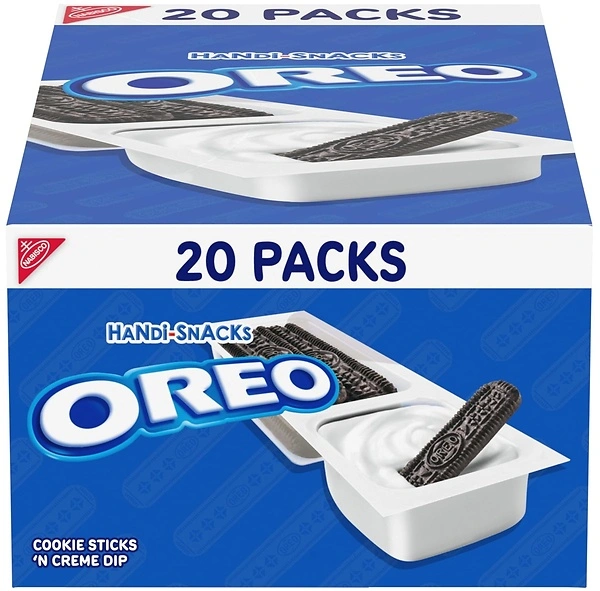Handi-Snacks OREO Cookie Sticks 'N Creme Dip Snack Packs, 20 Snack Packs