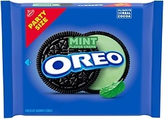 OREO Mint Creme Chocolate Sandwich Cookies, Party Size, 24.95 oz