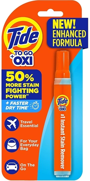 Tide Stain Remover for Clothes, To Go Pen, Instant Spot Remover, Travel Size
