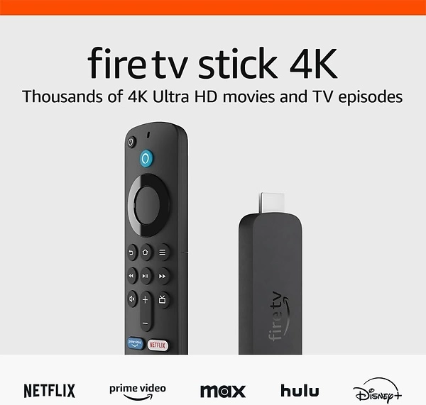 Amazon Fire TV Stick 4K, 1.5M Movies & TV Episodes, Wi-Fi 6, Free & Live TV