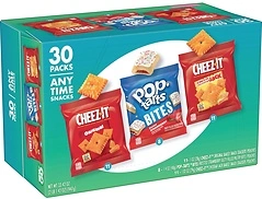 Kellogg's Cheez-It & Pop-Tarts Snacks, Grab 'N Go Variety Pack, 30 Count