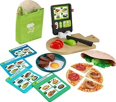 Fisher-Price Laugh & Learn 123 Follow The Recipe Meal Kit, 30-Piece Playset