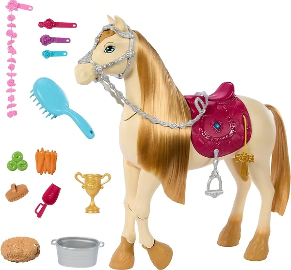 Barbie Toy Horse with Sounds, Music & Accessories, Moves, Dances & Blinks Eyes