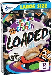 Cinnamon Toast Crunch Loaded Cereal, Cinnamon Sugar with Vanilla Creme, 13 oz