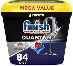 Finish Quantum Dishwasher Pods, No Pre-Rinse Detergent, 84 Count