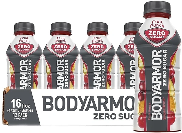 BODYARMOR ZERO Sugar Fruit Punch Sports Drink, Sugar Free, 12 Pack, 16 fl oz