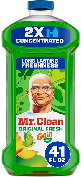 Mr. Clean All Purpose Cleaner, Multi-Surface Dilutable, Gain, 41 oz