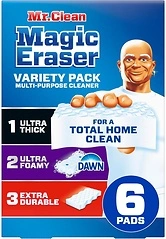 Mr. Clean Magic Eraser Sponge, All Purpose Cleaner, Variety Pack, 6ct