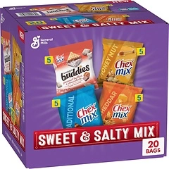 Sweet & Salty Variety Pack, Muddy Buddies Peanut Butter & Chocolate, 20 Bags