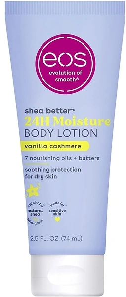 eos 24H Moisture Travel Body Lotion, Vanilla Cashmere, 2.5 fl oz