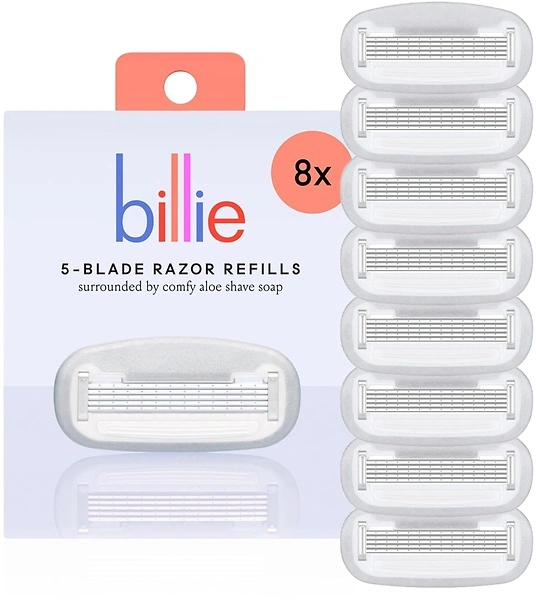Billie Women's Razor Refill Blades 5-Blade Cartridges - 8 count