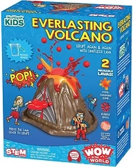 Wow in The World Everlasting Volcano STEM Toy, Slime Lava, for Kids 4+