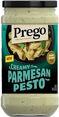 Prego Creamy Parmesan Pesto Pasta Sauce, 14.5 oz Jar