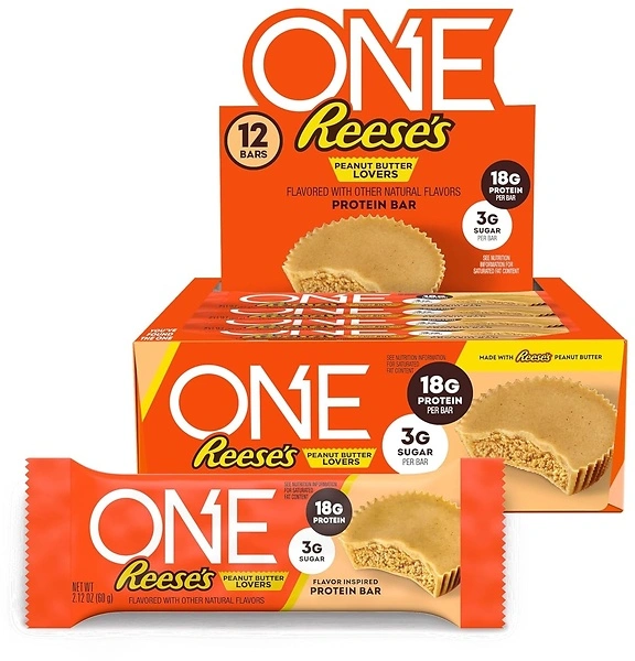 ONE Protein Bars, Reese's Peanut Butter Lovers, 18g Protein, 12 Bars