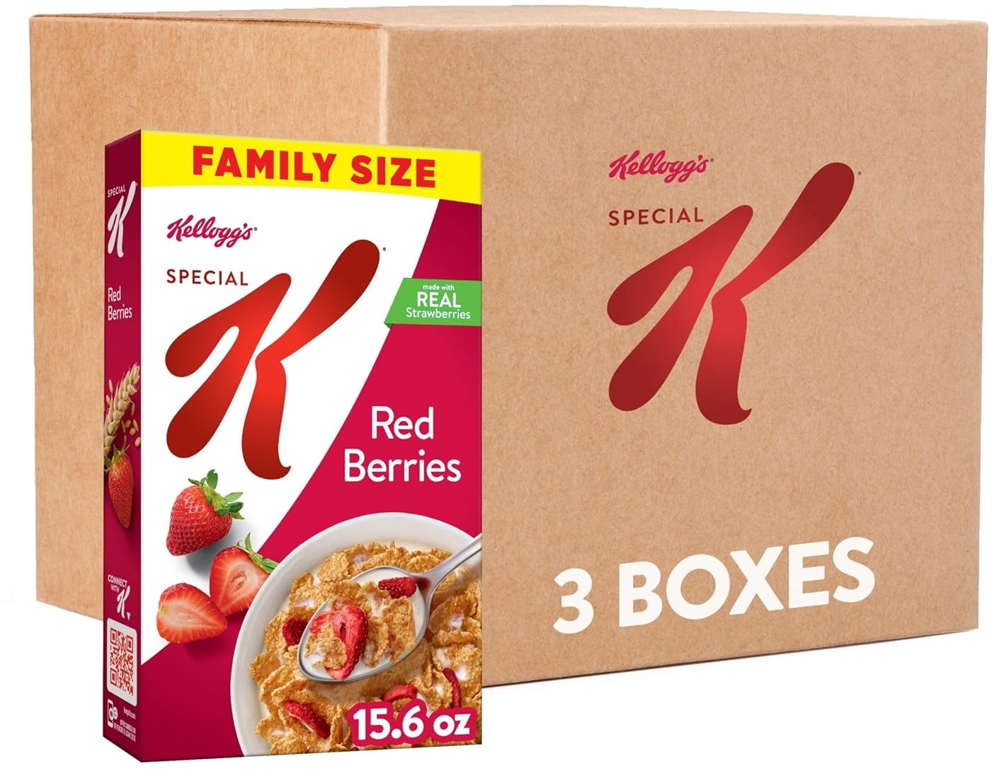 Amazon Deal on Kellogg's Special K Red Berries Cereal, Fiber, Family ...