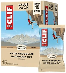 Clif Bar, White Chocolate Macadamia Nut, 9g Protein, 15 Pack