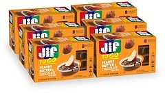 Jif Peanut Butter & Chocolate To Go, 48 Total Cups, Thick & Creamy