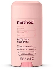 Method Deodorant, Pure Peace, Rose Water & Peonies, 24 Hour Odor Protection, 2.65 oz
