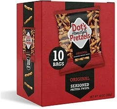 Dot's Pretzels Original Seasoned Pretzel Twists, Healthy Snacks, 10 Count