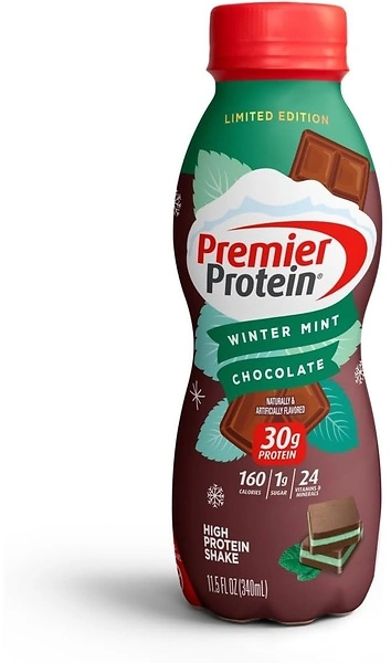 Premier Protein Shake, Winter Mint Chocolate, 30g Protein, 11.5 Fl Oz