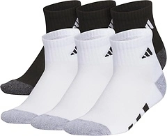 adidas Unisex Kids Quarter Ankle Socks for Boys and Girls Youth, 6-Pack
