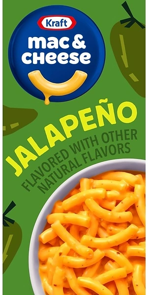 Kraft Jalapeno Flavored Mac & Cheese Dinner, 7.25 oz Box