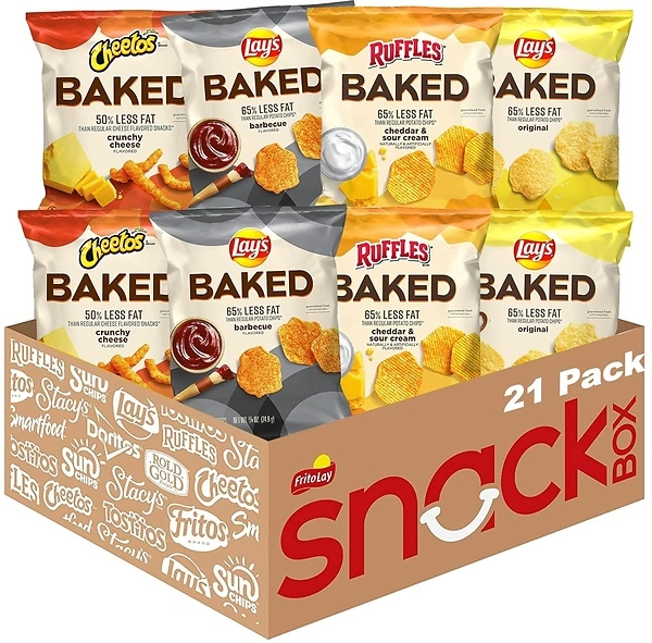 Frito-Lay Baked Variety Pack, 0.875 Ounce Snack Bags (Pack of 21)