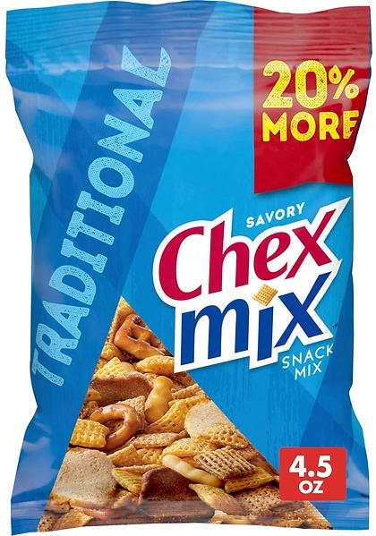 Chex Mix Savory Traditional Snack Mix, 4.5 OZ