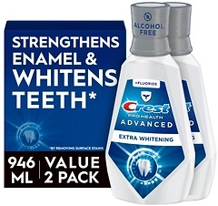 Crest Pro-Health Advanced Mouthwash, Alcohol Free, Extra Whitening, 32 fl oz